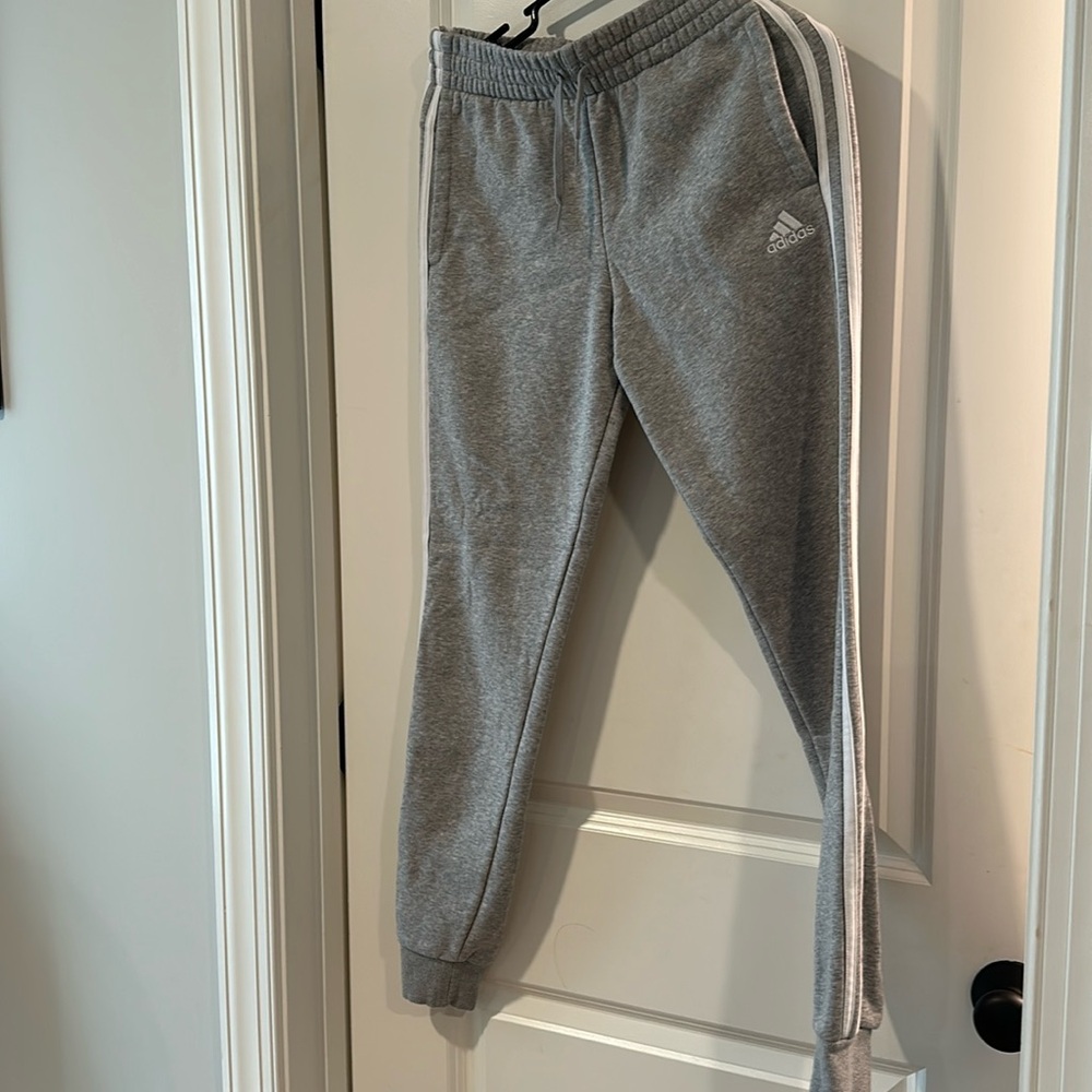 Grey Adidas joggers